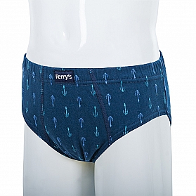 ANCHORS EMBROIDERED CLOSED BRIEF