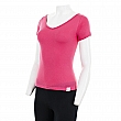LOW V NECK SHORT SLEEVE T-SHIRT