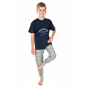 PIJAMA LONG TROUSERS AND SHORT SLEEVES