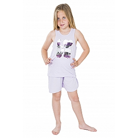Arshiner Girls Pajamas Cotton Short Sleeve & Pants Cat PJs Set Sleepwear 