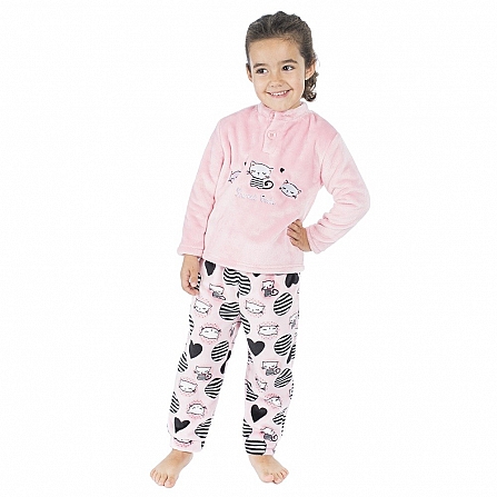 PIJAMA POLAR GATITAS