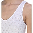 LISLE YARN STRAP OPEN WEAVE UNDERSHIRT