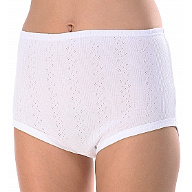 5617 100% ANTIALLERGIC COTTON T-1 OPEN WEAVE PANTY WITH STRIP