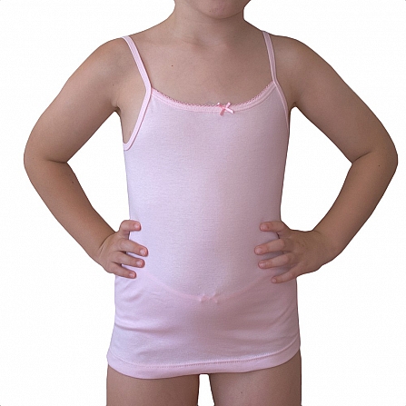 5825R PINK BOW ADAPTABLE TANK TOP