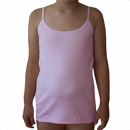 5841R CAMISETA TIRANTES CORAZONES ROSA