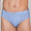 413B PACK DE 3 SLIPS  CERRADOS ESTAMPADOS Y LISO AZUL