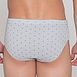 414 PACK DE 3 SLIPS  CERRADOS ESTAMPADOS Y LISO GRIS