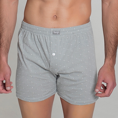 5092B OPENED BOXER WITH DOTS EMBROIDERY