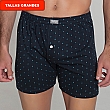 5092B OPENED BOXER WITH DOTS EMBROIDERY