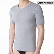 ADAPTABLE FABRIC SHORT SLEEVE UNDERSHIRT. V NECK