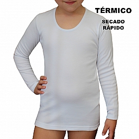 camiseta interior niña manga larga afelpada 18303 - Mercería Redondo