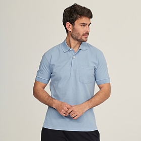 7290 POCKET AND CUFF PIQUE POLO SHIRT. LOOSE FIT