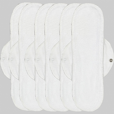 1600 PACK 6 UNITS COTTON PANTY LINERS WHITE