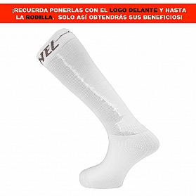 PRENEL - Performance Boosting Tights with Elastic Energy - WHITE PRENEL LOGO
