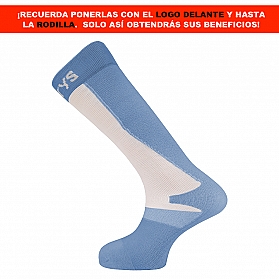 PRENEL - Performance Boosting Tights with Elastic Energy - SKY BLUE FERRY'S LOGO