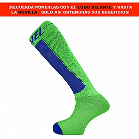 PRENEL - Performance Boosting Tights with Elastic Energy - GREEN BLUE PRENEL LOGO