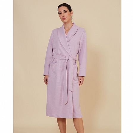 PLUSH ROBE WITH BELT AND POCKETS