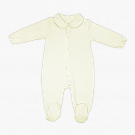 0710 OPEN FRONT THERMAL NAPPED COTTON BABY PAJAMAS
