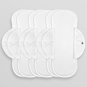 1601B MAXI PACK 6 UNITS COTTON PANTY LINERS WHITE
