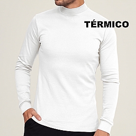 7447 TURTLE NECK LONG SLEEVE T-SHIRT IN THERMAL FABRIC