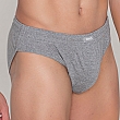 RIBBED & PLAIN CLOSED BRIEF. THIN FABRIC