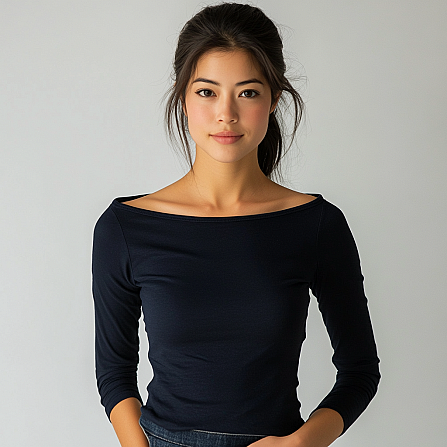ROUND NECK LONG SLEEVE T-SHIRT