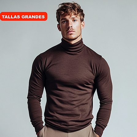 ELASTIC TURTLENECK T-SHIRT