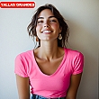 LOW V NECK SHORT SLEEVE T-SHIRT